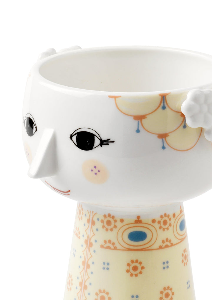 Bjørn Wiinblad - Eva Vase zartgelb 15 cm