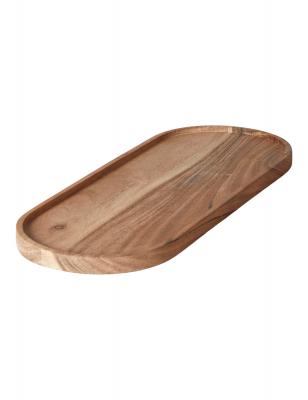 Schale mit ovalem Rand, 38 x 15 cm, Akazie natur