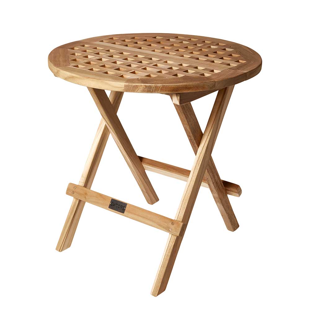 Tischrostklappe Ø50 cm Teak natur