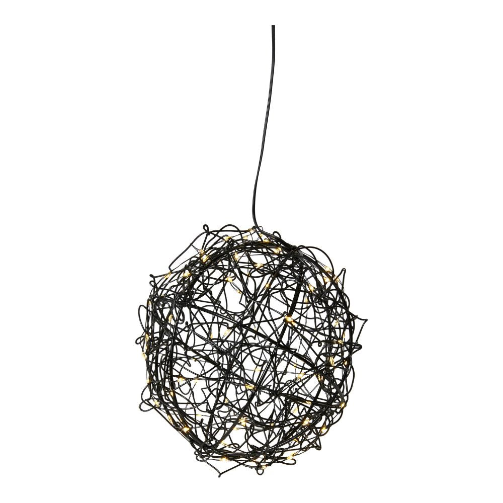 Lyskugle til batteri - 25 cm