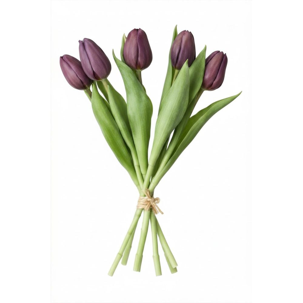 Tulipan buket 7 stk. 31 cm lilla