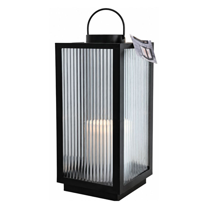 Laterne mit LED-Stumpenkerze