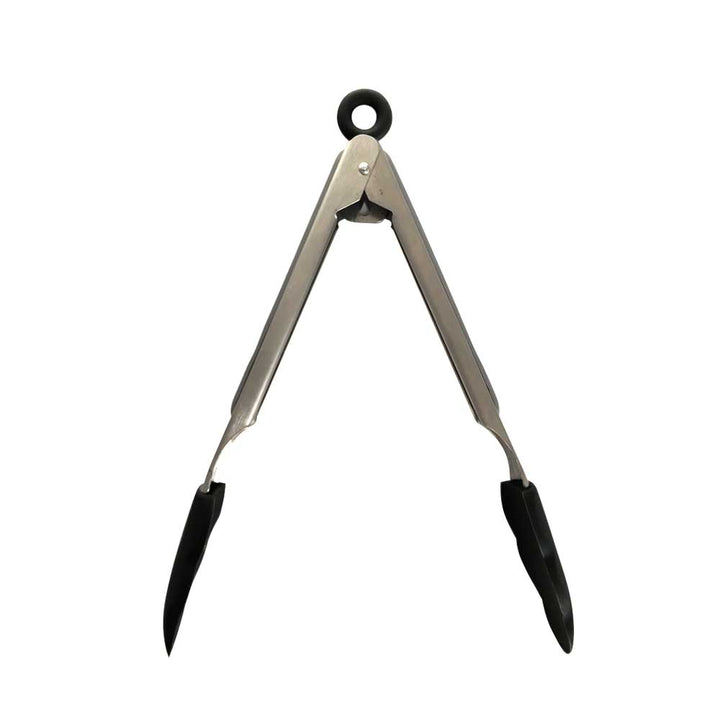 Conzept Küchen-Lebensmittelzange 23 cm mit Silikon schwarz/grau
