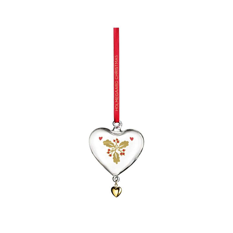 Holmegaard - Ann-Sofi Romme Weihnachtsherz des Jahres 2022 Klar - 8 cm