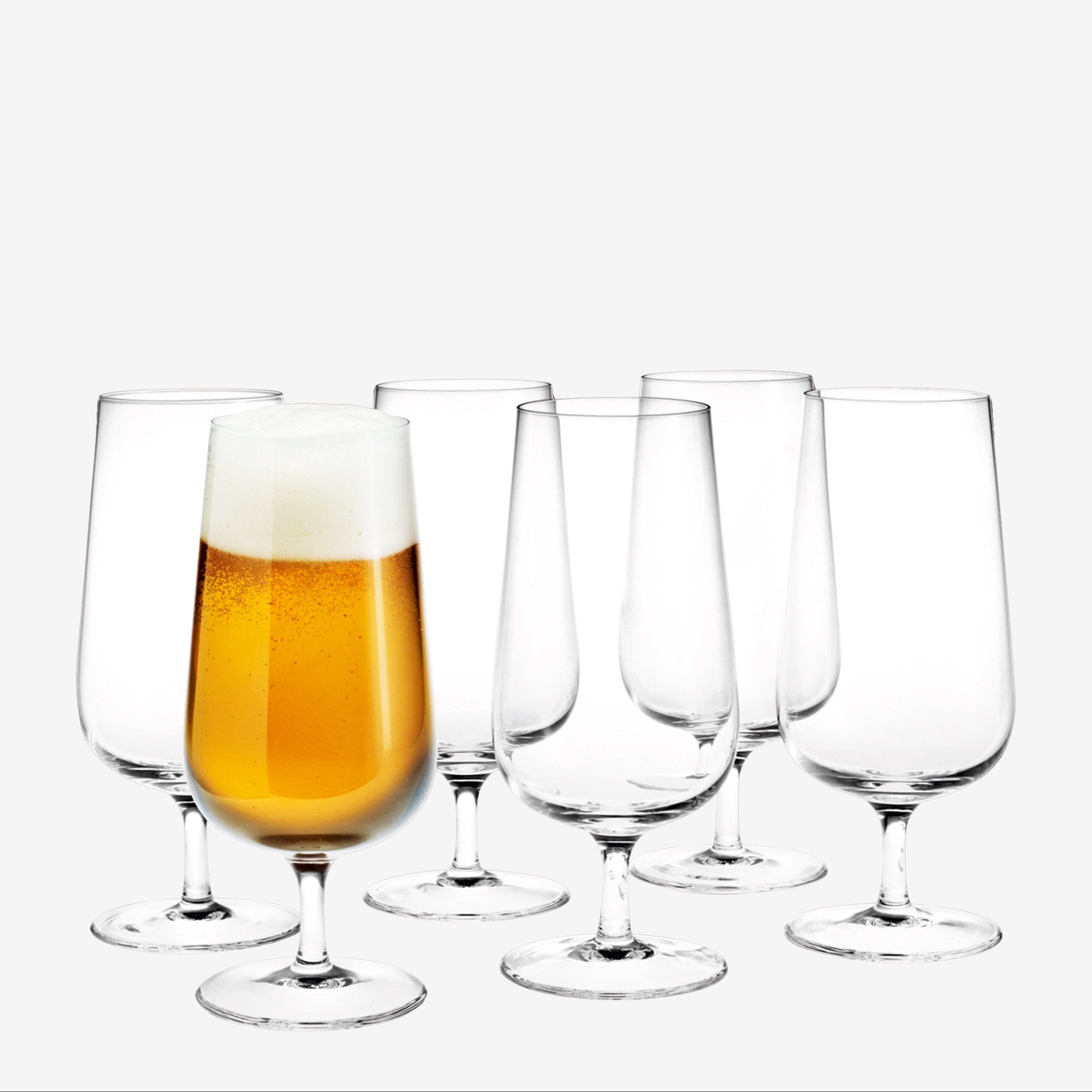 Holmegaard - Bouquet Bierglas 53 cl klar - 6 Stück.