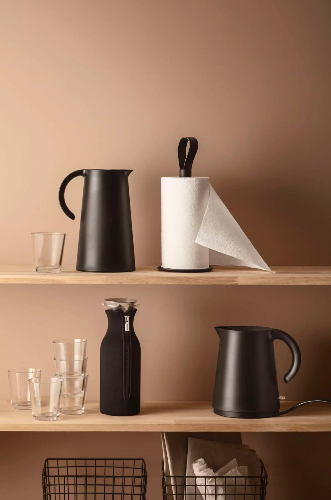 Eva Solo Karaffe, gewebt, schwarz, 1 Liter