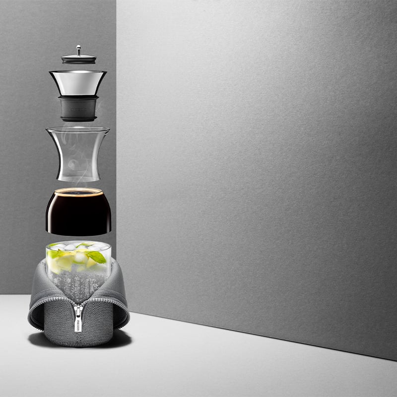 Eva Solo Karaffe, gewebt, schwarz, 1 Liter