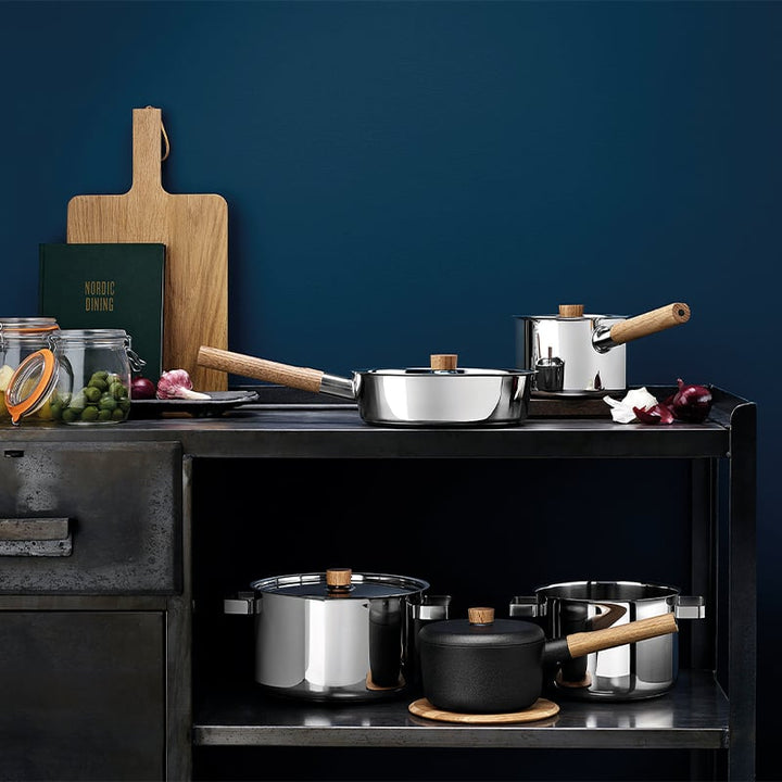 Eva Solo - Bratpfanne mit Deckel Ø24 cm Nordic Kitchen Edelstahl