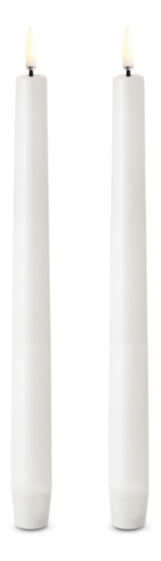 Uyuni – LED-Bühnenleuchten, 2 Stück, Ø 2,3 x H 25 cm, weiß