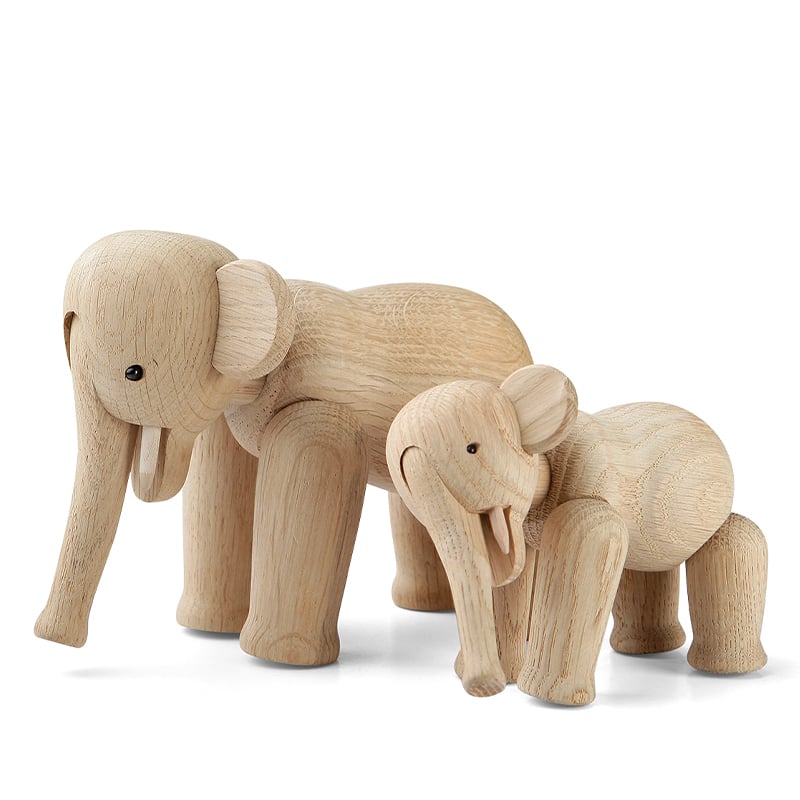 Kay Bojesen - Elephant kleine Eiche H13 cm
