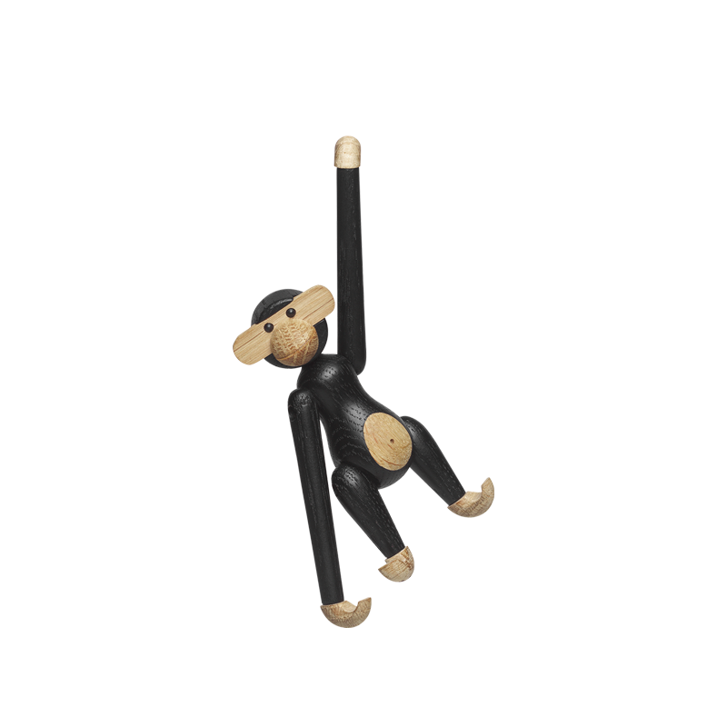 Kay Bojesen – Mini Monkey, dunkel gebeizte Eiche, 9,5 cm