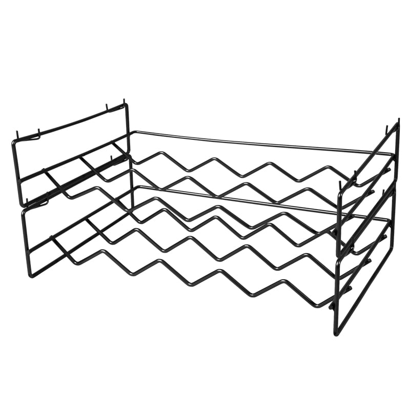 Bastian Bacchus – Weinregal 48,4 x 33 x 12 cm, 2 Stück – Schwarzer Lack