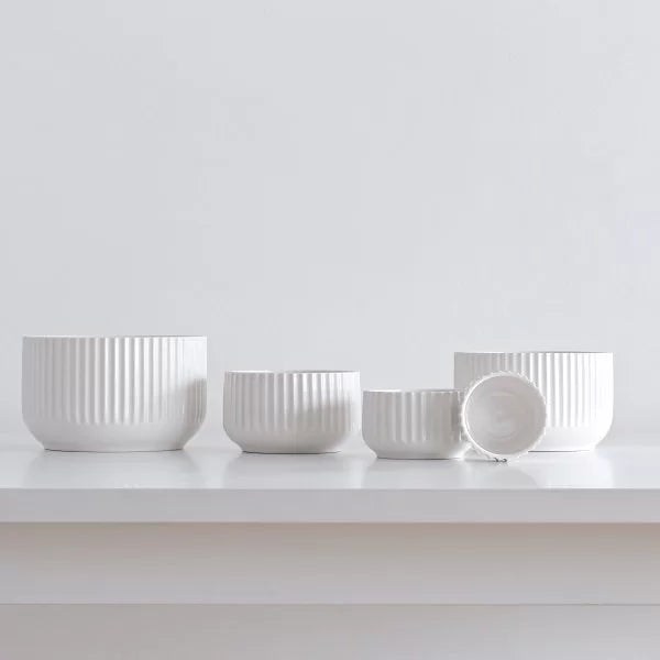Lyngby-Schale, 17 cm, weiß