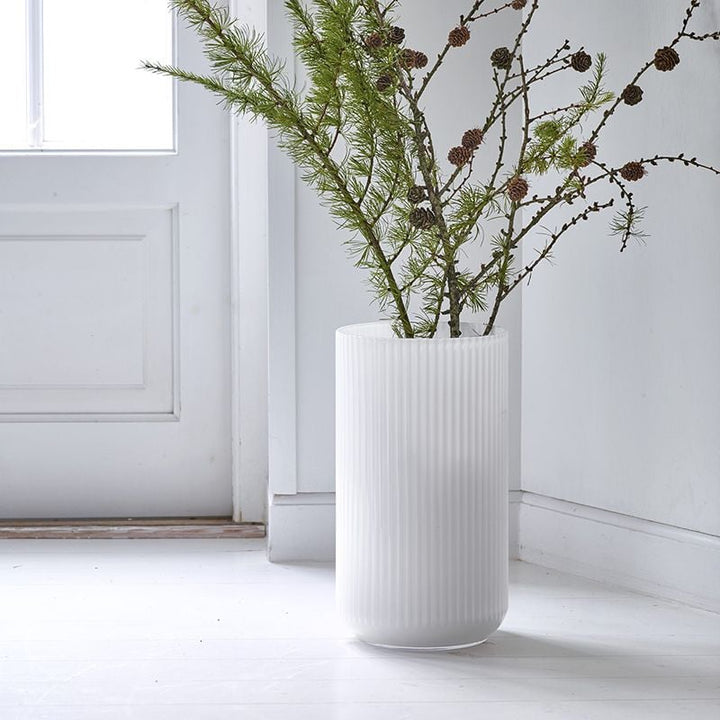 Lyngby - Vaas 35 cm - Opaalglas