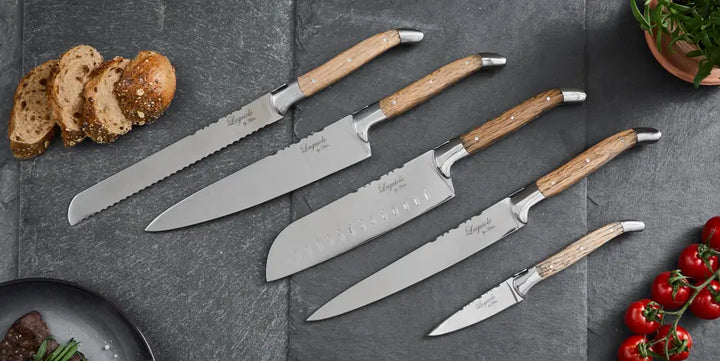 Laguiole by Haws – Messerset, 5 Messer aus Eichenholz