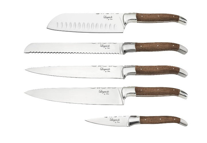Laguiole by Haws – Messerset, 5 Messer aus Eichenholz