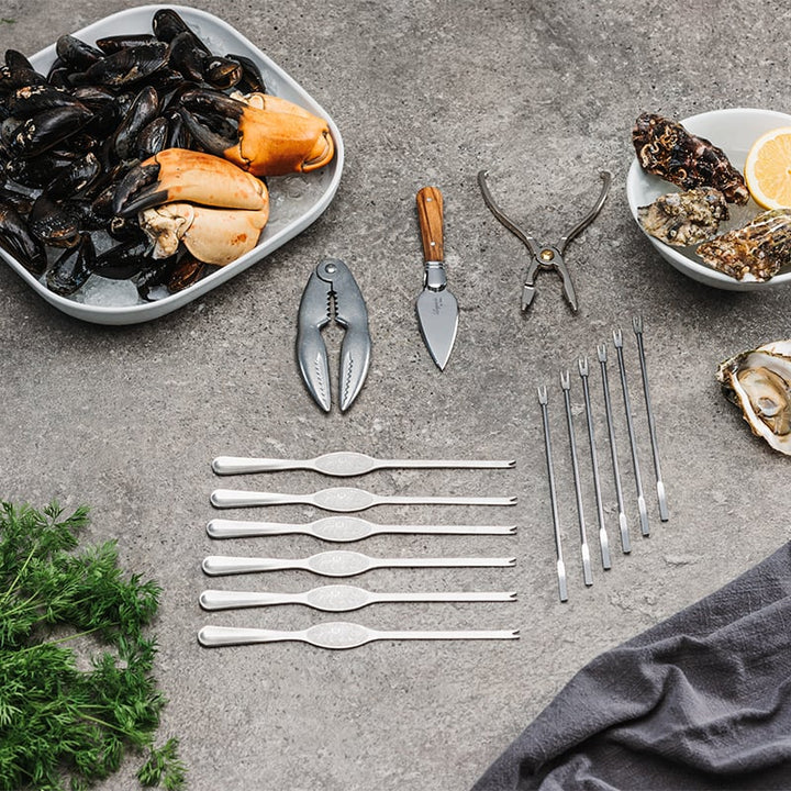 Laguiole von Hâws – Meeresfrüchte-Set, 15-teilig, inklusive Holzgeschenkbox