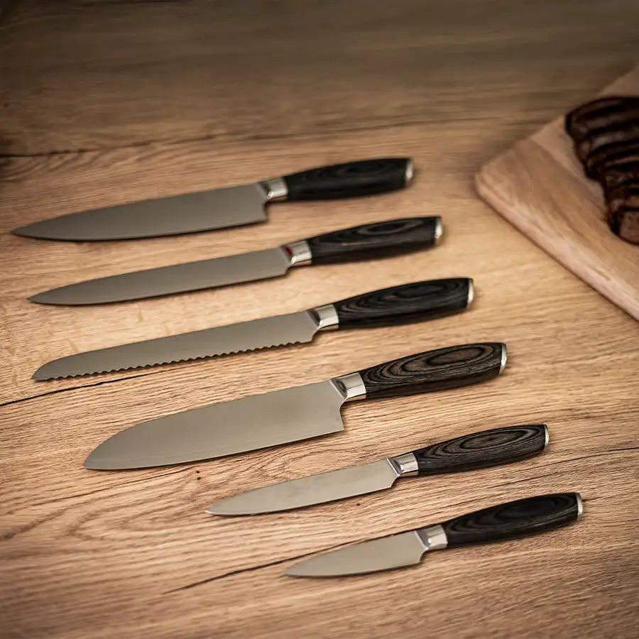 Haws - Damascus knivsæt 6 dele