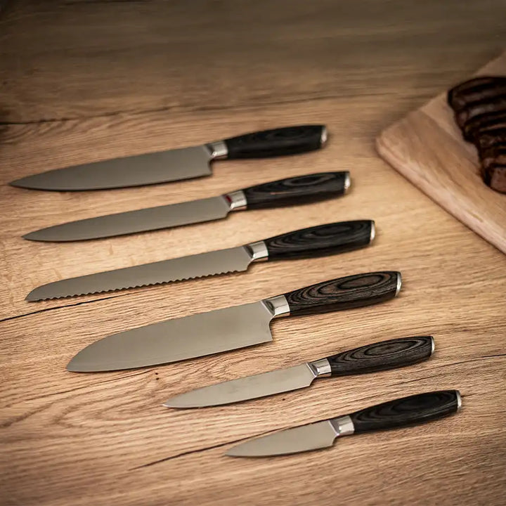 Haws - Damascus knivsæt 6 dele