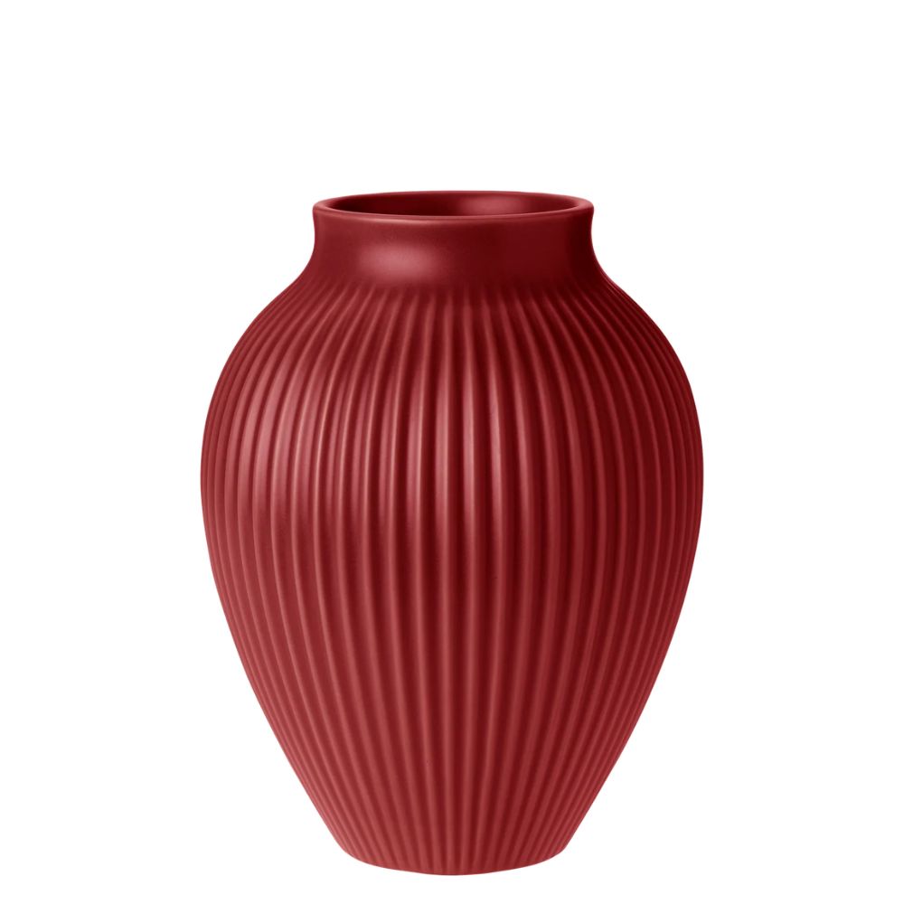 Knabstrup - Vase 20 cm cherry red