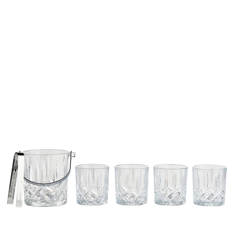 Tag - Eisbehälter mit 4 Whiskygläsern