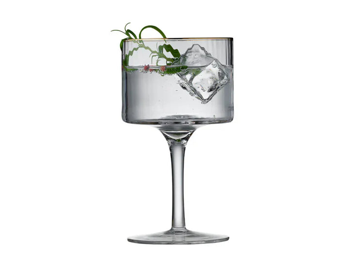 Lyngby Glass – Palermo Gold Gin &amp; Tonic Glas 32 cl – 4 Stück