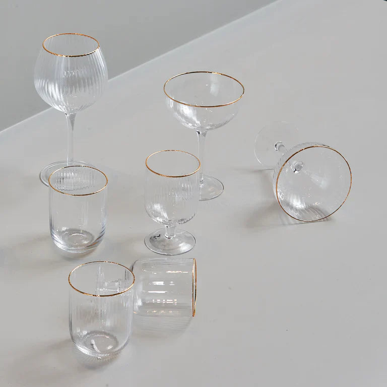 Lyngby Glass – Palermo Gold Gin &amp; Tonic Glas 32 cl – 4 Stück