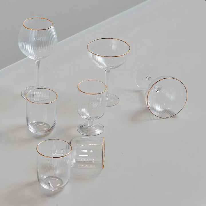 Lyngby Glass – Palermo Gold Gin &amp; Tonic Glas 32 cl – 4 Stück