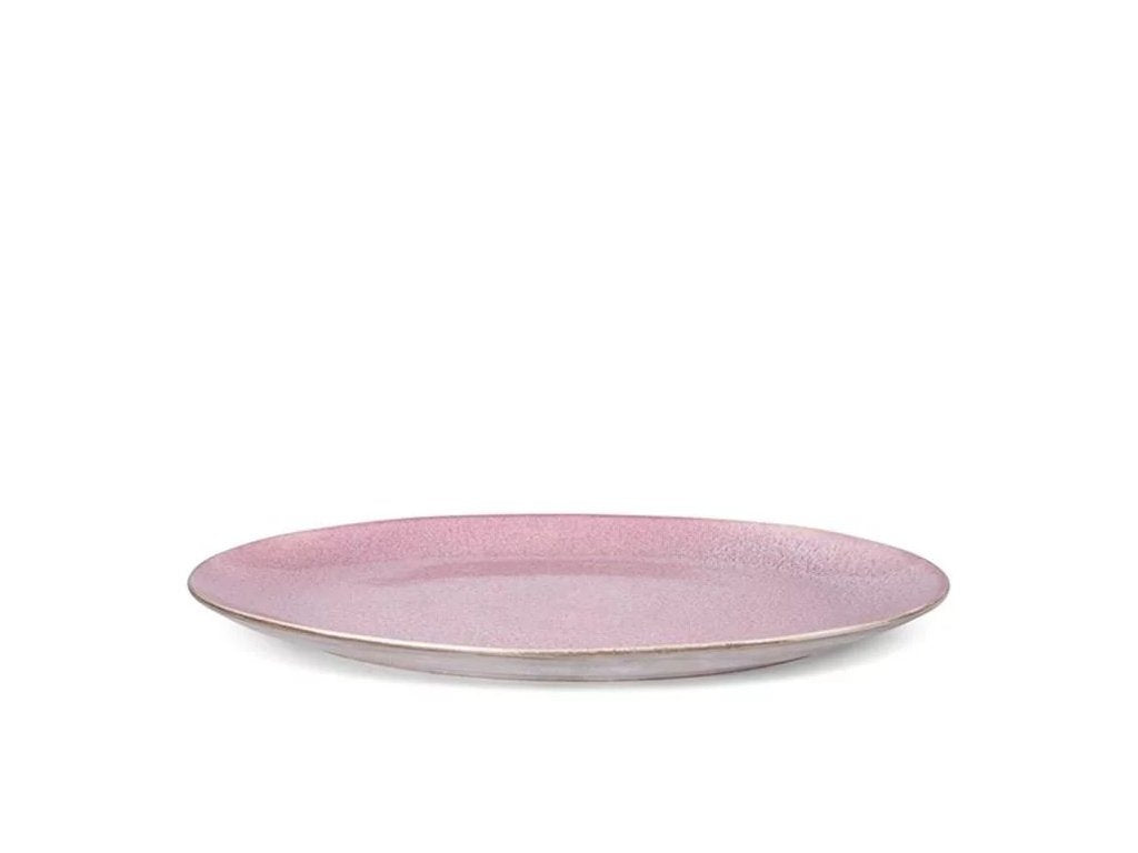 Bitz - Schale oval 45x34cm Grau/Hellrosa