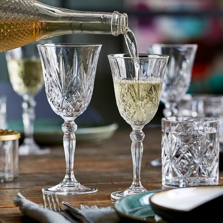 Lyngby Glass – Melodia Weißwein 21 cl – 4 Stück