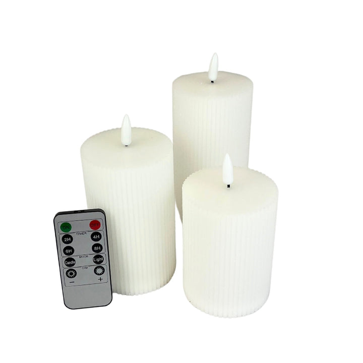 Dacore - LED-Lichtset mit 3 Teilen mit Nuten - 4,5/12,5/15,3 cm.