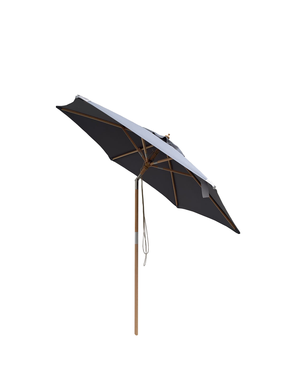 Hoffmann - Genfer Sonnenschirm Ø 2,5 m 2-teilig - Grau