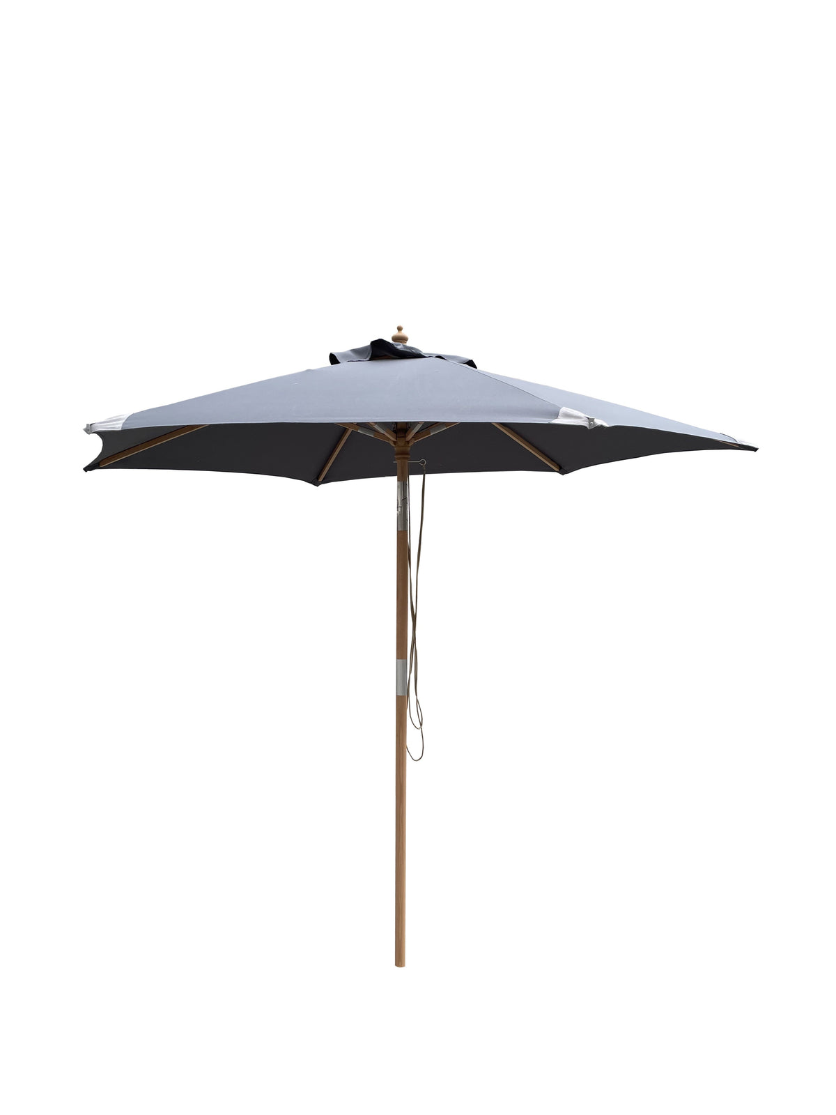 Hoffmann - Genfer Sonnenschirm Ø 2,5 m 2-teilig - Grau