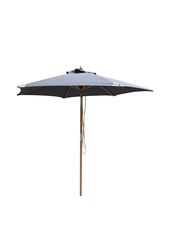 Hoffmann - Genfer Sonnenschirm Ø 2,5 m 2-teilig - Grau