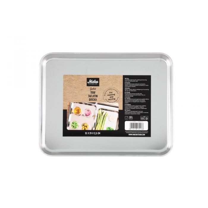MAKU - Gastro-Tablett 31x24 cm - Edelstahl