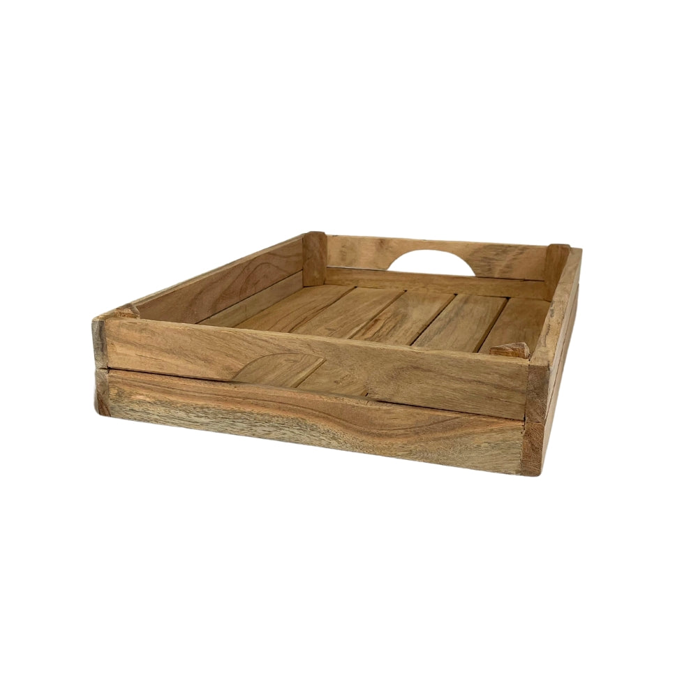 Dacore - Tablett aus Akazienholz 40x30x7 - Natur