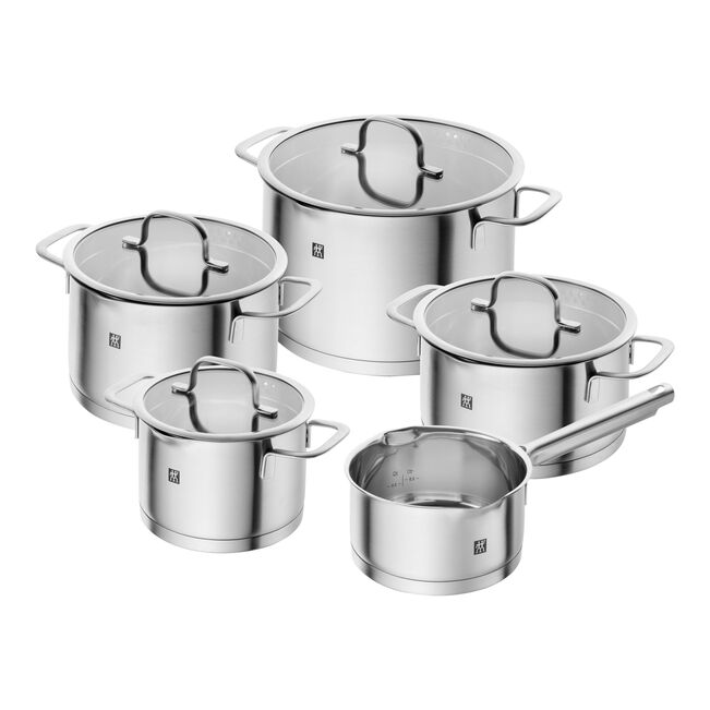 Zwilling - TrueFlow Kochgeschirr-Set, 9-teilig - Edelstahl