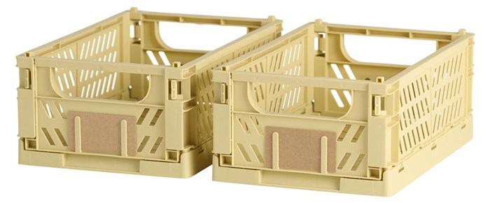 Tag - Aufbewahrungsbox Gelber Sand 2 Stück - 25 x 16,5 x 10 cm