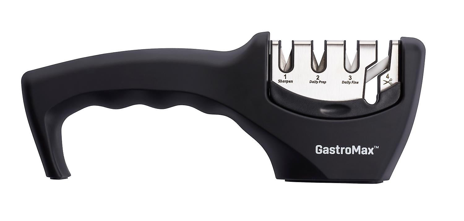 Gastromax – Messer- und Scherenschärfer – 20,5 cm – Schwarz