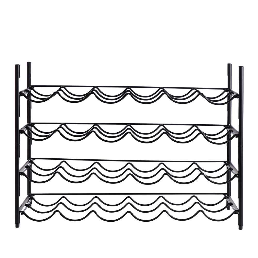 Day – Weinregal aus schwarzem Stahl – 58 x 26 x 21,5 cm