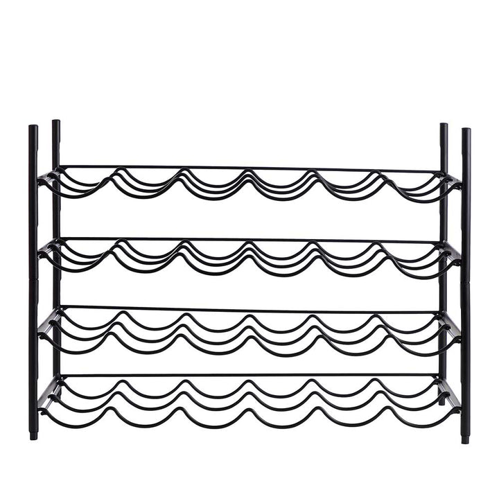 Day – Weinregal aus schwarzem Stahl – 58 x 26 x 21,5 cm
