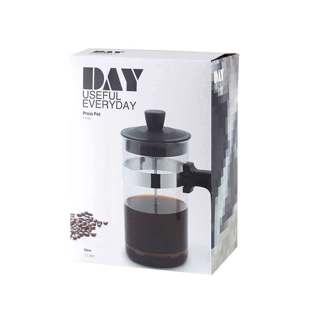 Day - Kolbenkrug 1 Liter Glas - Schwarz