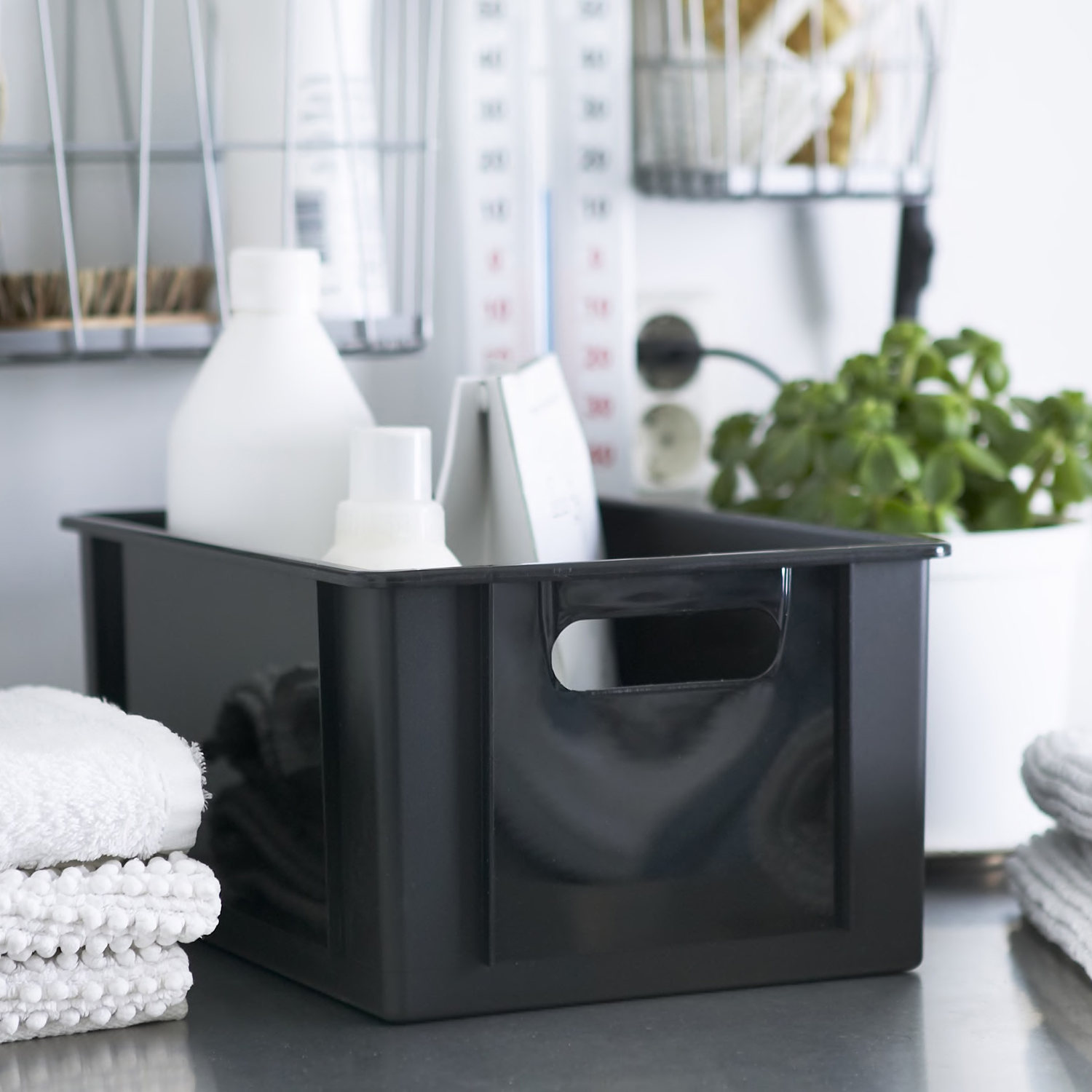 Orthex SmartStore - Brick box Basic black 12.5 l