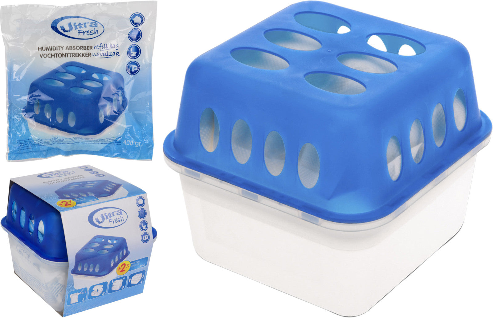 Ultra Fresh Luftentfeuchter – inklusive 2 Beuteln à 400 g