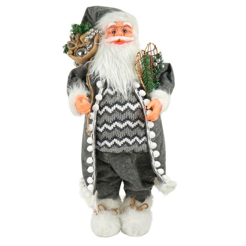 Weihnachtsmann 60 cm - Grau