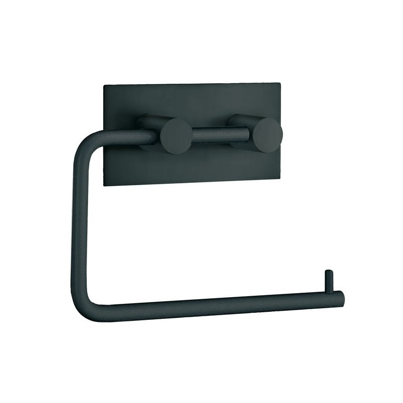Montagekabine – Selbstklebender Toilettenpapierhalter – Mattschwarz – Edelstahl