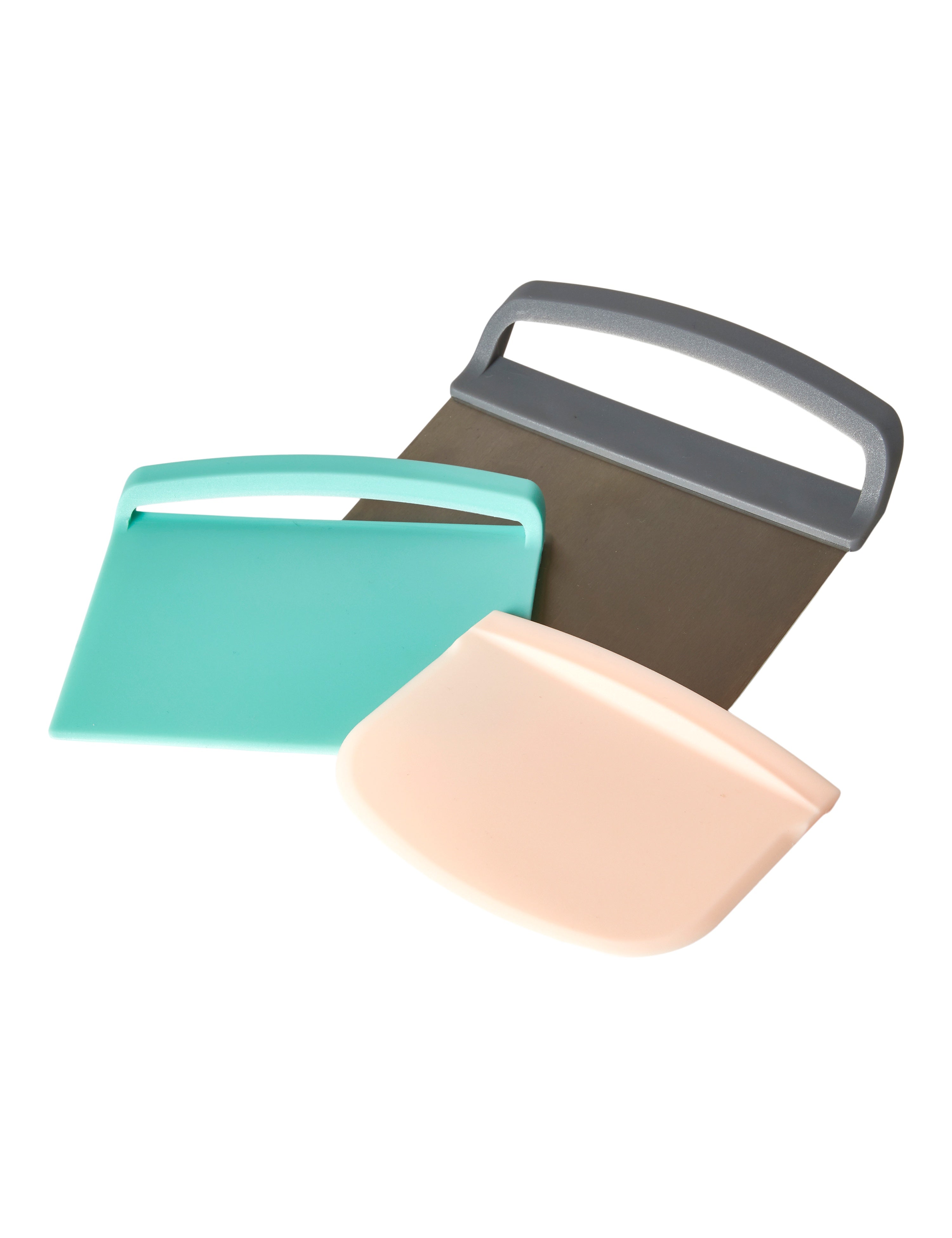 Teigschaber-Set, 3-teilig, 14,5/13/10,7 cm, Kunststoff