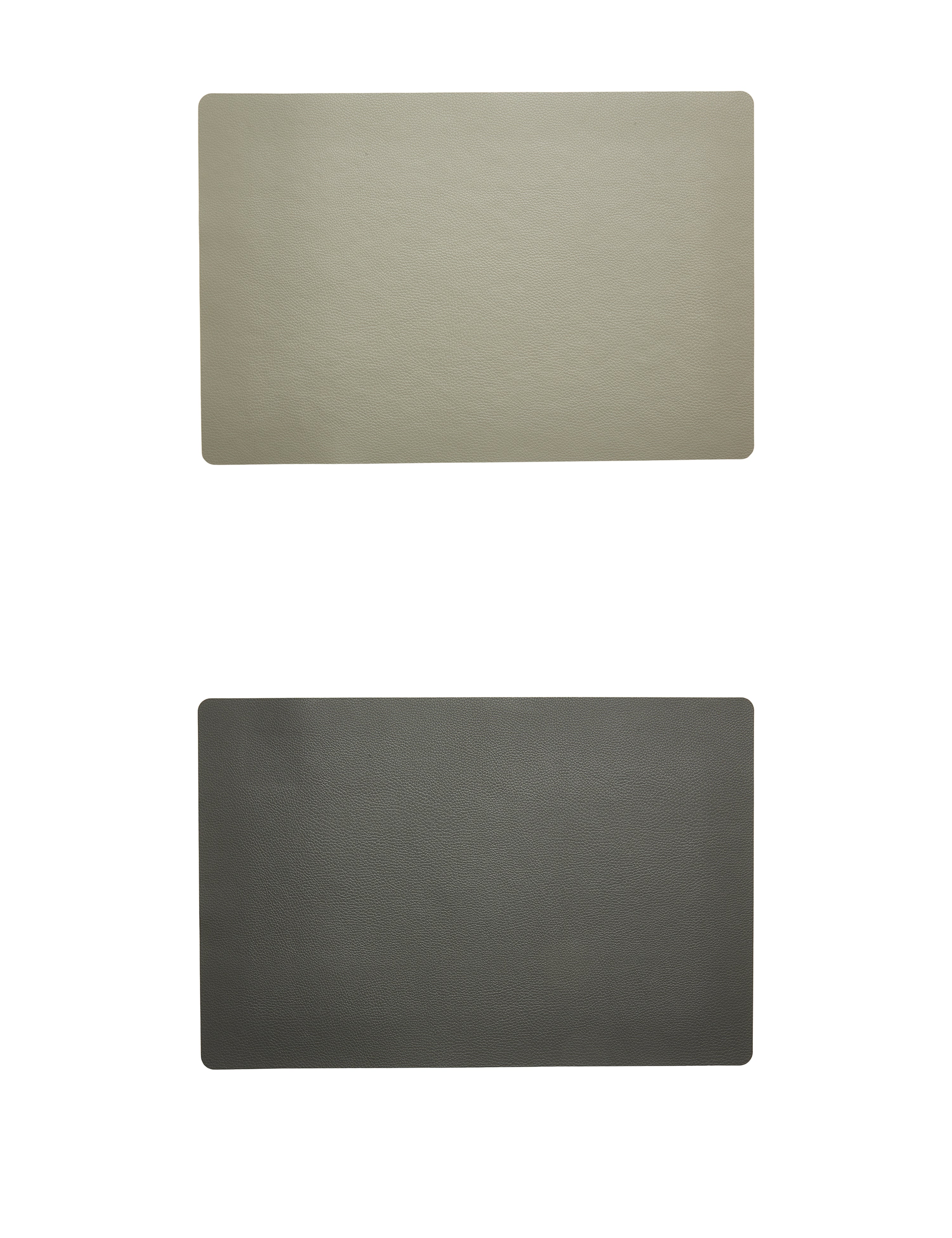 Dacore - Platzset aus weichem PU, 30 x 45 cm - Hellgrau/Cola, wendbar