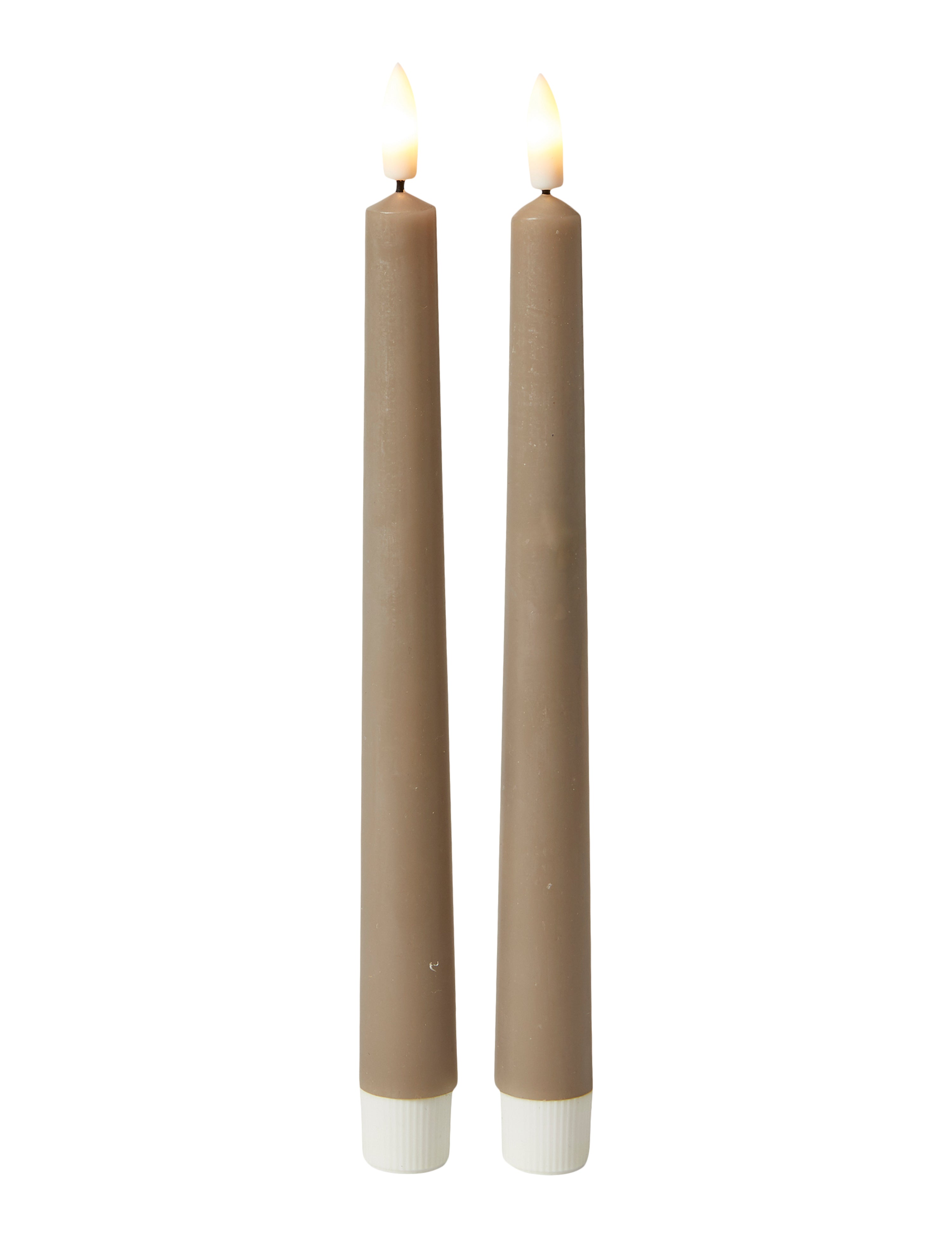 LED-Bühnenleuchten, 2 Stück, 24 cm – 3D-Flamme – Sand