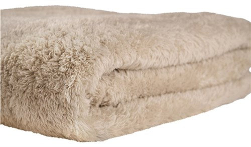 Tag - Karierter Teddyfleece 150x200 cm, Farbe Grau/Beige